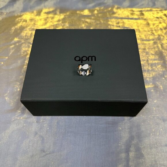 APM Monaco Galet Sterling Silver Silver Ring - Picture 5 of 5